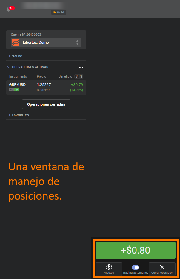 Open deal status window