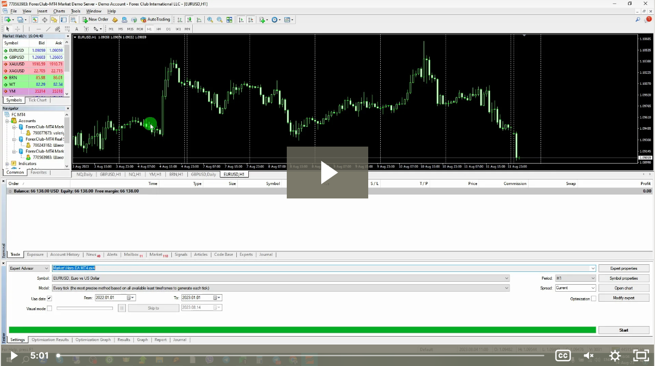 MetaTrader4 | Preparation of MT4 for testing expert advisors