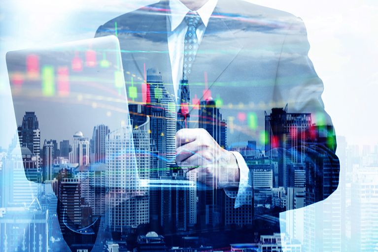 Man with a laptop in his hands