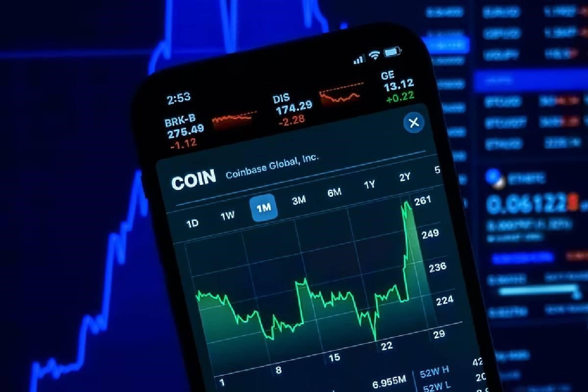 Gráfico de una criptomoneda con la variación de precios del exchange