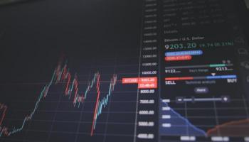 Gráficos que ilustran cómo funciona el mercado bursátil.