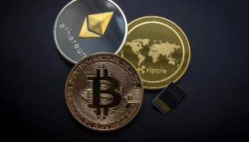 Las tres principales del ranking de criptomonedas: Bitcoin, Ethereum y Ripple.