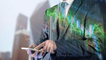 Concepto de inversionista del mercado Forex.