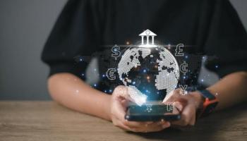 Imagen conceptual de una trader sumergida en el mercado de divisas. Conoce los patrones de trading más efectivos para Forex.